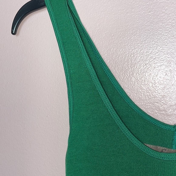 Enza Costa Rob Silk Tank Midi Dress Green - Picture 6 of 9